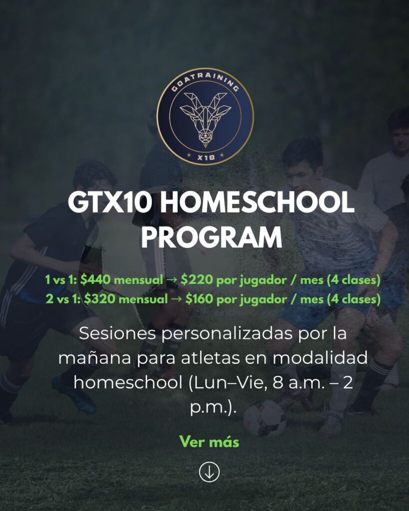 ENTRENAMIENTO PARA ATLETAS HOMESCHOOL