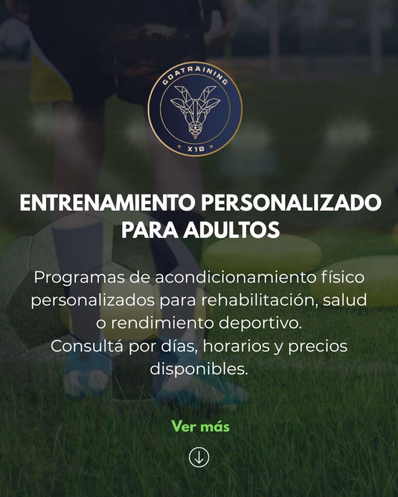 ENTRENAMIENTO PERSONALIZADO PARA ADULTOS